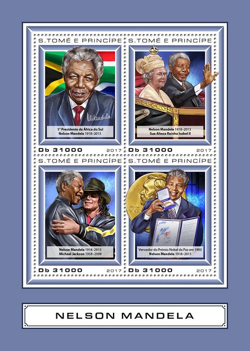 Timbre - Nelson Mandela (1918-2013) - Lettre internationale - La Poste